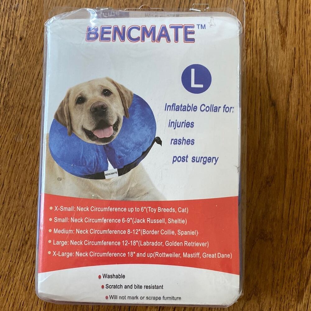 Benchmate Inflatable Dog Collar Large *